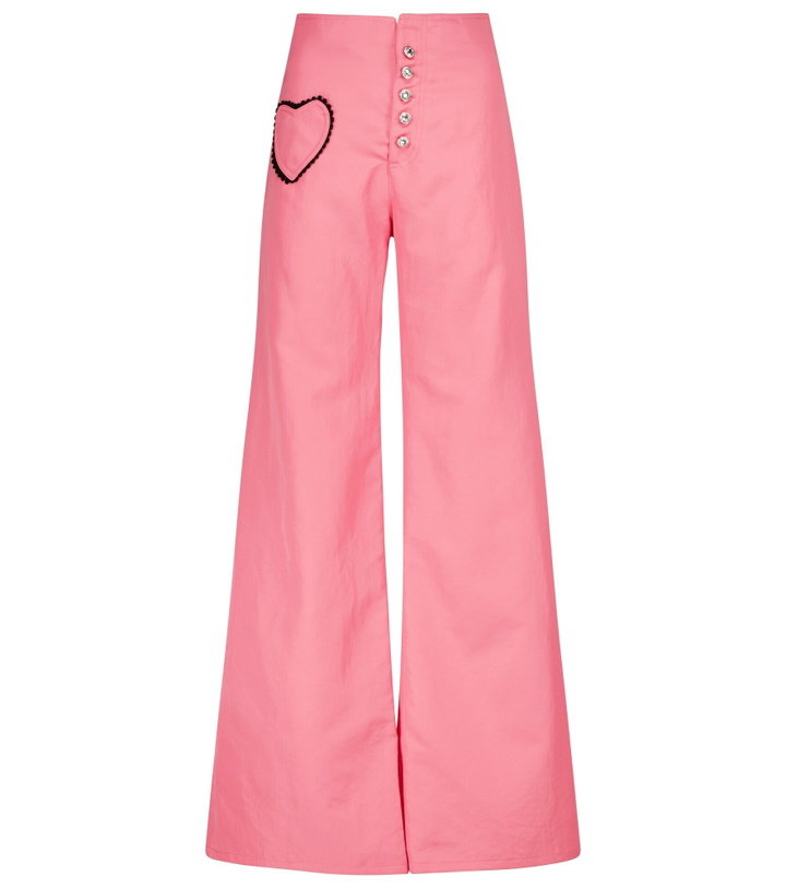Photo: Rodarte - High-rise wide-leg twill pants