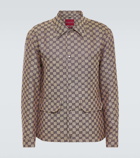 Gucci GG linen-blend canvas jacket