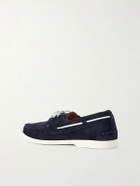 Kiton - Suede Boat Shoes - Blue
