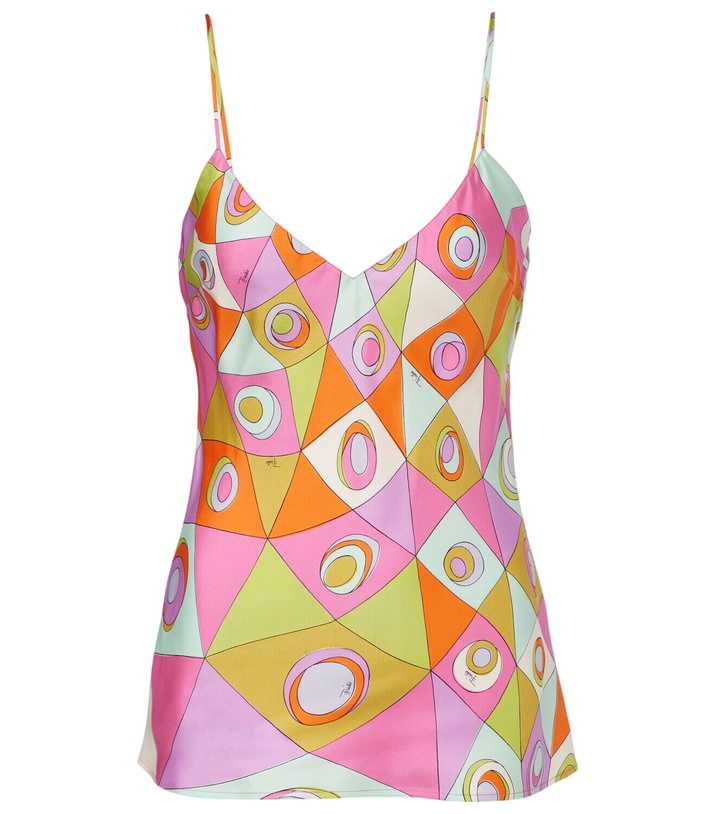 Photo: Pucci Occhi silk satin top