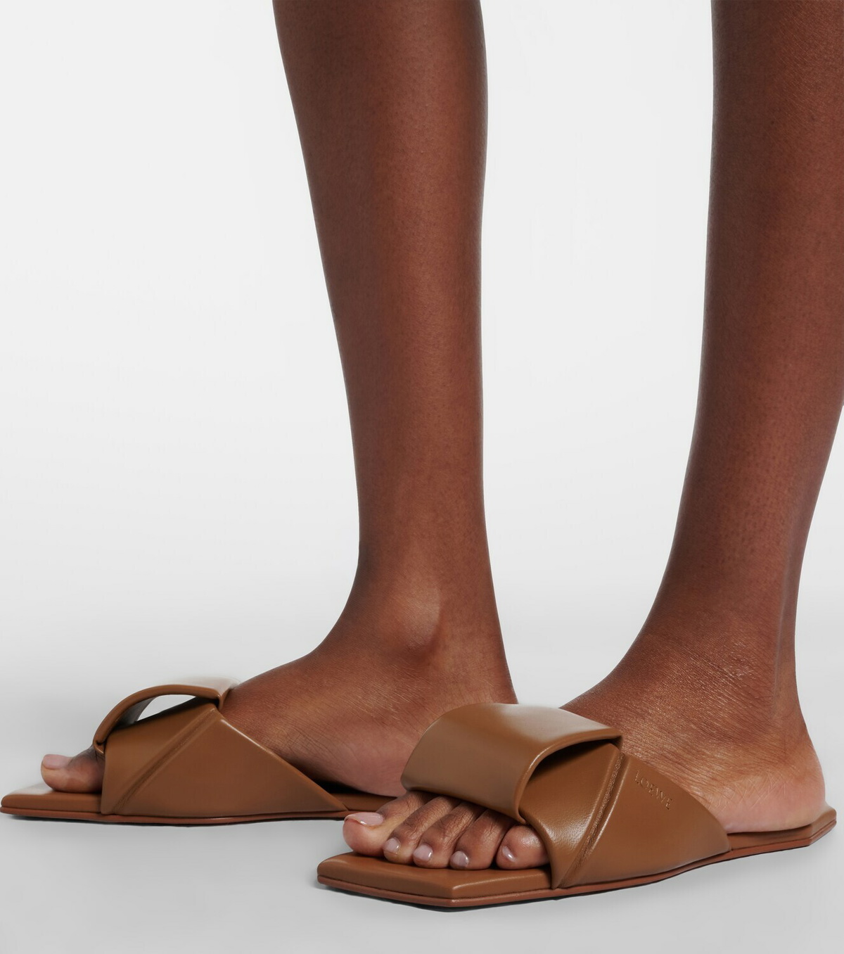 Loewe Origami leather slides