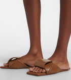 Loewe Origami leather slides
