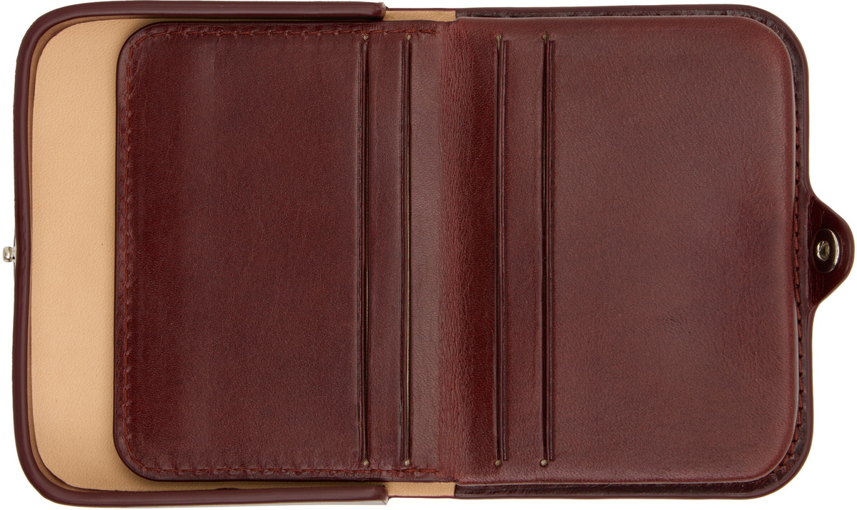 A.P.C. Burgundy Josh Coin Pouch