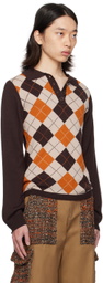 Anna Sui SSENSE Exclusive Orange Polo