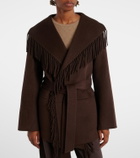 Simkhai Rowen fringed wool-blend jacket