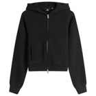 Represent Women's Slim Fit Zip Sweatshirt in Jet Black