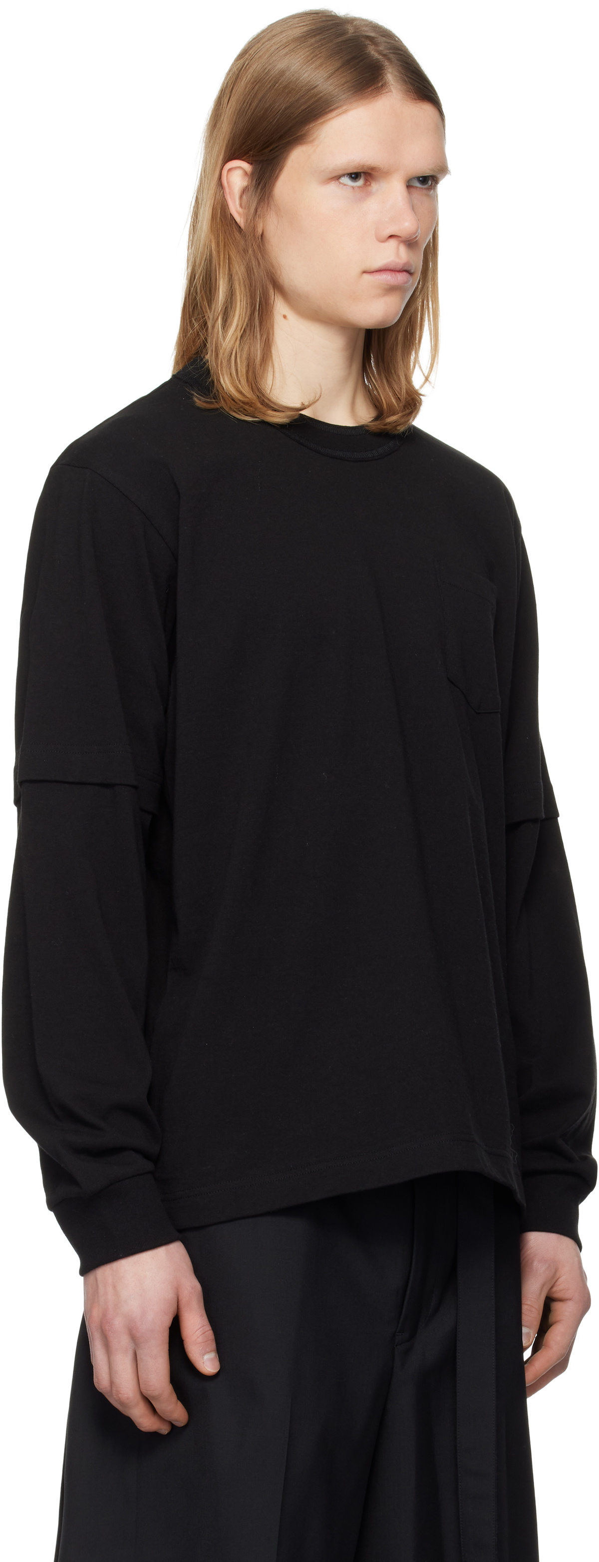 sacai Black 'James Dean' L/S T-shirt Sacai