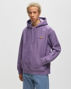 Carhartt Wip Hooded American Script Sweat Purple Hoodies