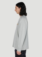 Carhartt WIP - American Script Long-Sleeved T-Shirt in Light Grey