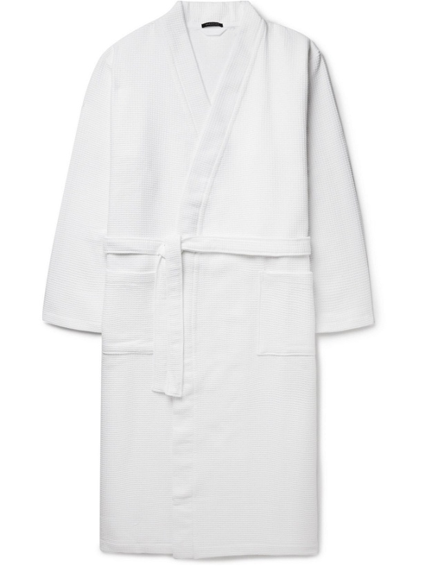 Photo: SCHIESSER - Waffle-Knit Cotton Robe - White