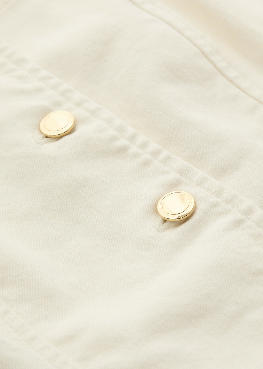 Good American Square-neck Denim top White