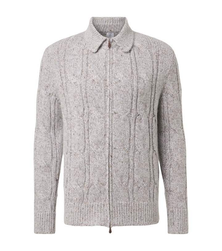 Photo: Eleventy Wool, alpaca and silk-blend zip-up cardigan