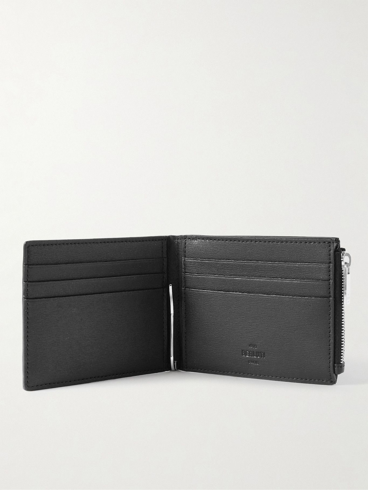 Berluti - Clip Signature Canvas and Leather Billfold Wallet Berluti