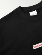 Stockholm Surfboard Club - Kil Logo-Appliquéd Organic Cotton-Jersey T-Shirt - Black