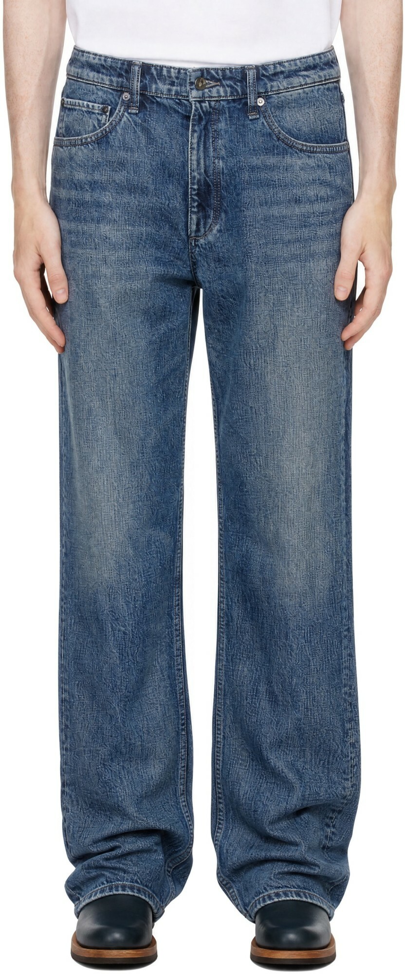 rag & bone Blue Fit 4 Straight Jeans