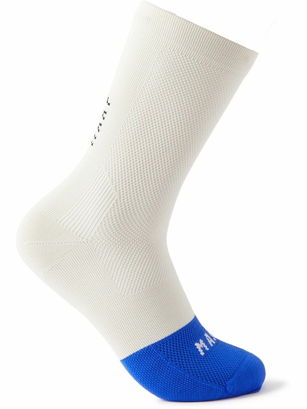 Photo: MAAP - Division Colour-Block Stretch-Knit Cycling Socks - Gray