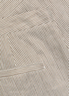 Vince Ticking Striped Flared-leg Linen and Cotton-blend Trousers Taupe