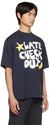 Late Checkout Navy 'Late Checkout' T-Shirt
