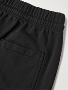 Maison Kitsuné - Chillax Fox Tapered Logo-Appliquéd Cotton-Jersey Sweatpants - Black