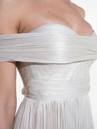 Maria Lucia Hohan Silver-ToneSerene Draped Gown