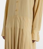 Toteme Pleated silk shirt dress