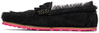 Marni Black Calf-Hair Loafers