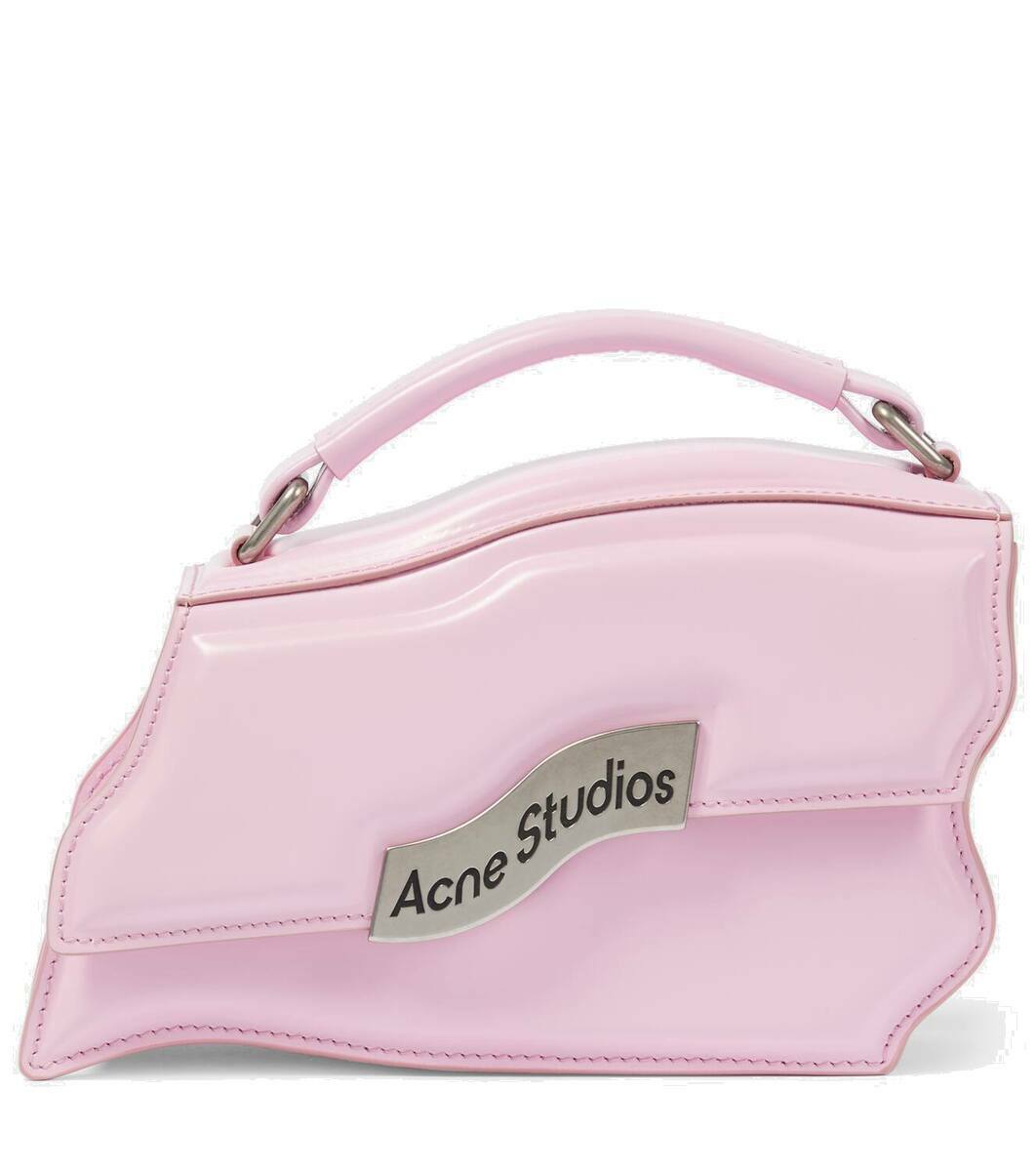 メイクアップバッグ ピンク Acne Studios Distortion Wavy Mini leather shoulder bag Acne Studios