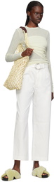 Nanushka White Radia Trousers