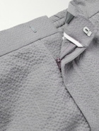 Officine Générale - Joseph Straight-Leg Cotton-Seersucker Suit Trousers - Gray