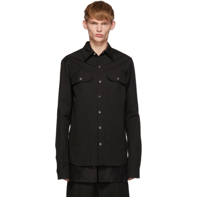 Photo: Rick Owens Black Twill Overshirt