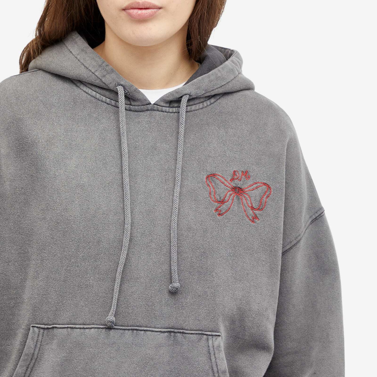 Damson Madder Women's Hayley Hoodie in Grey Wash