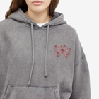 Damson Madder Women's Hayley Hoodie in Grey Wash