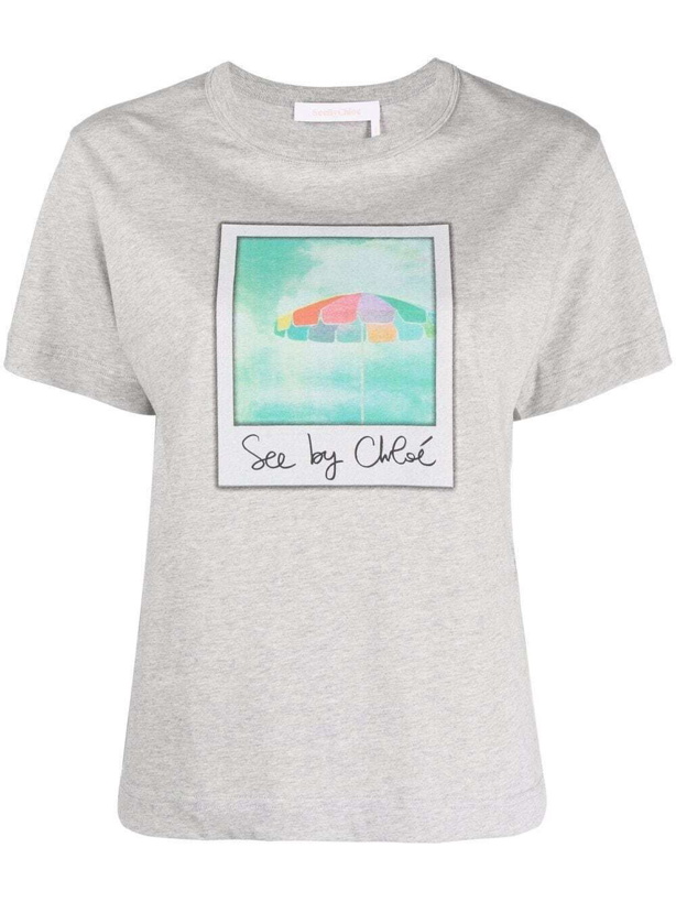 Photo: SEE BY CHLOÉ - Cotton Printed T-shirt