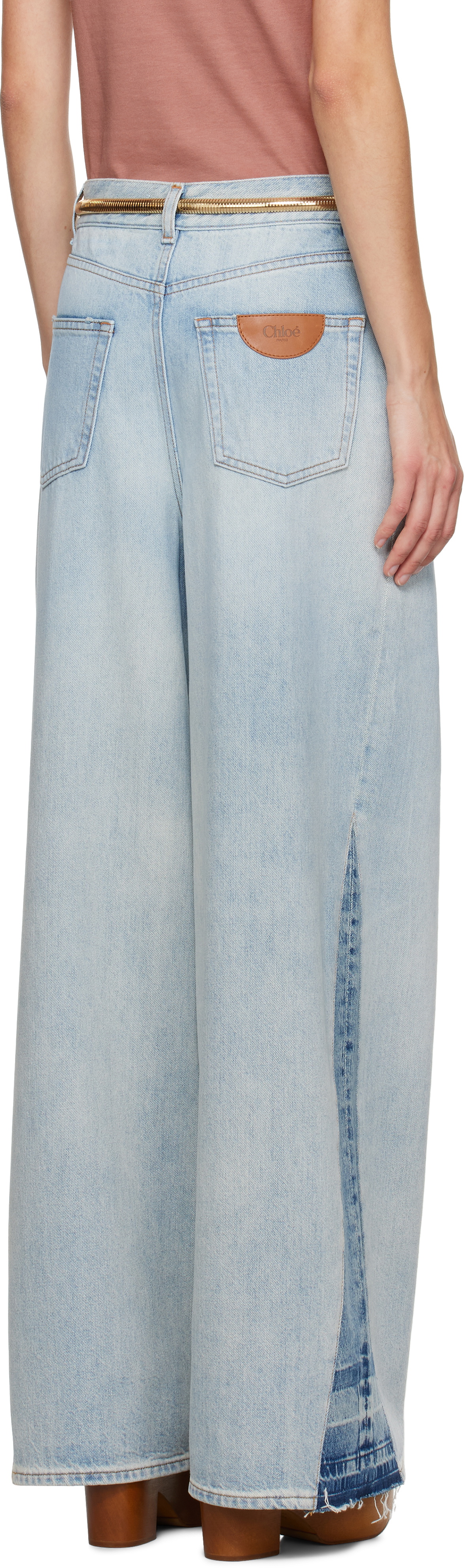 Chloé Blue Wide-Leg Jeans