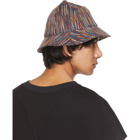 NAMESAKE Multicolor Rainbow Slub Strike Bucket Hat