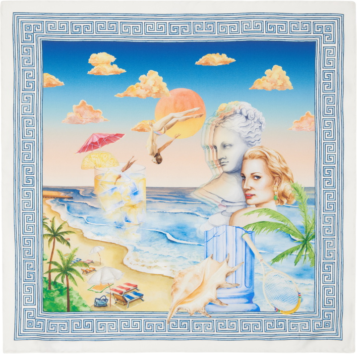 Photo: Casablanca Multicolor Small Silk Scarf