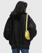 Rotate Birger Christensen Oversized Bomber Jacket Black Bomber Jackets