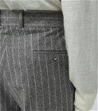 Fendi Flannel pinstriped pants