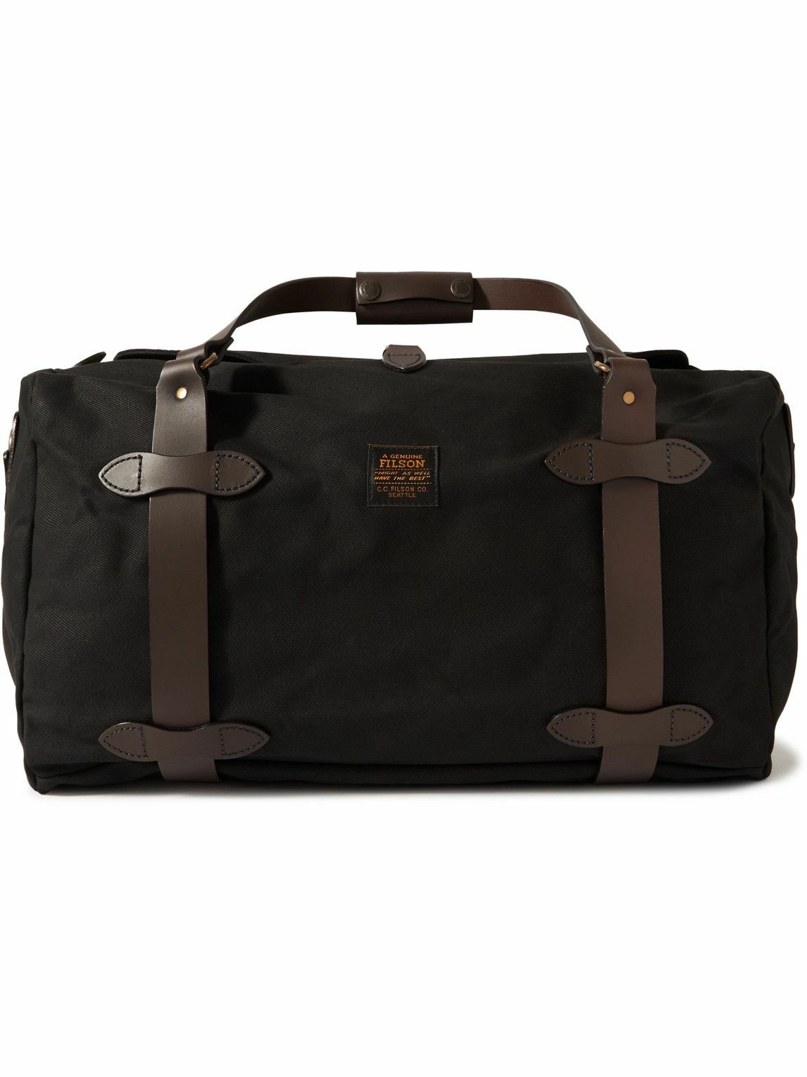 Filson - Medium Leather-Trimmed Twill Weekend Bag Filson