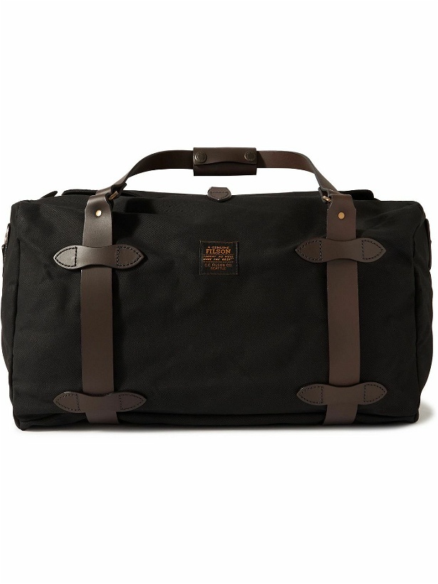 Photo: Filson - Medium Leather-Trimmed Twill Weekend Bag
