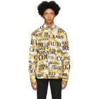 Versace Jeans Couture White Logo Baroque Shirt