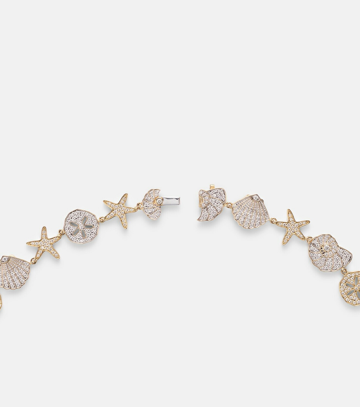 Sydney Evan Sea Life 14kt gold (585/1000) necklace with diamonds