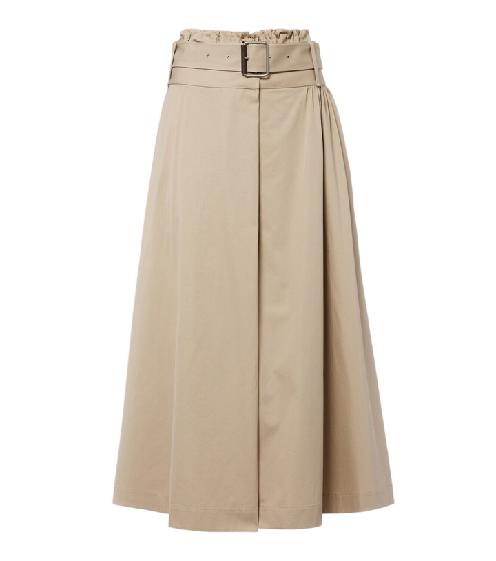 Photo: Loewe Belted cotton and silk maxi skirt