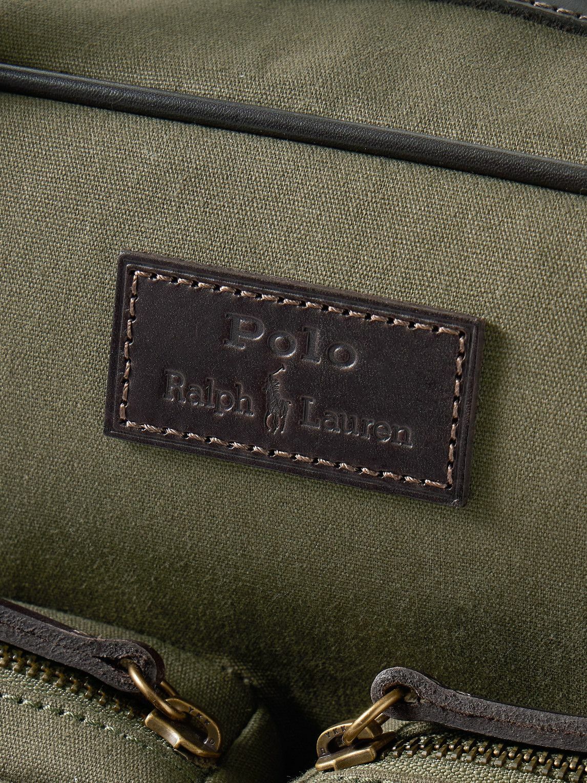Polo Ralph Lauren - Leather-Trimmed Cotton-Canvas Messenger Bag