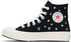 Converse Black Chuck 70 Embroidered Strawberries Sneakers