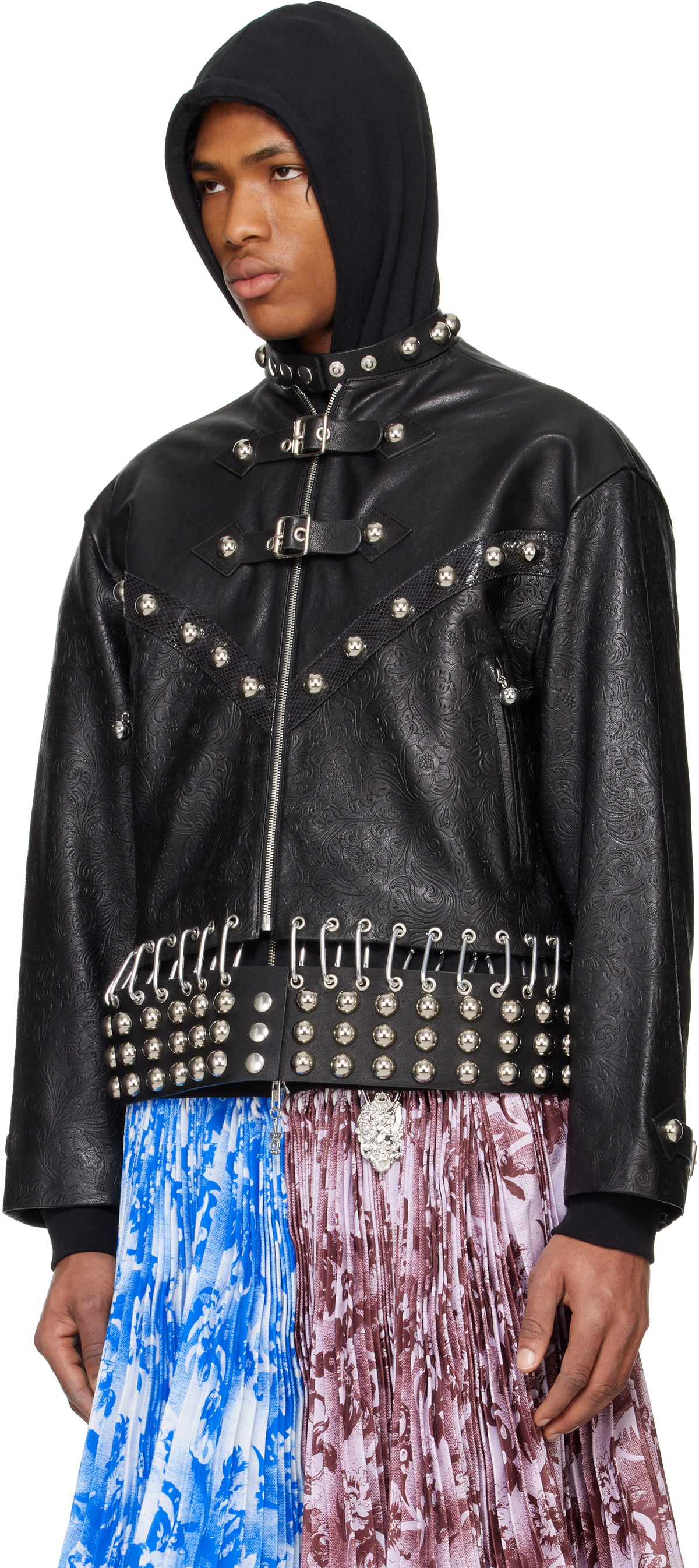 Chopova Lowena Black Lunge Leather Jacket Chopova Lowena