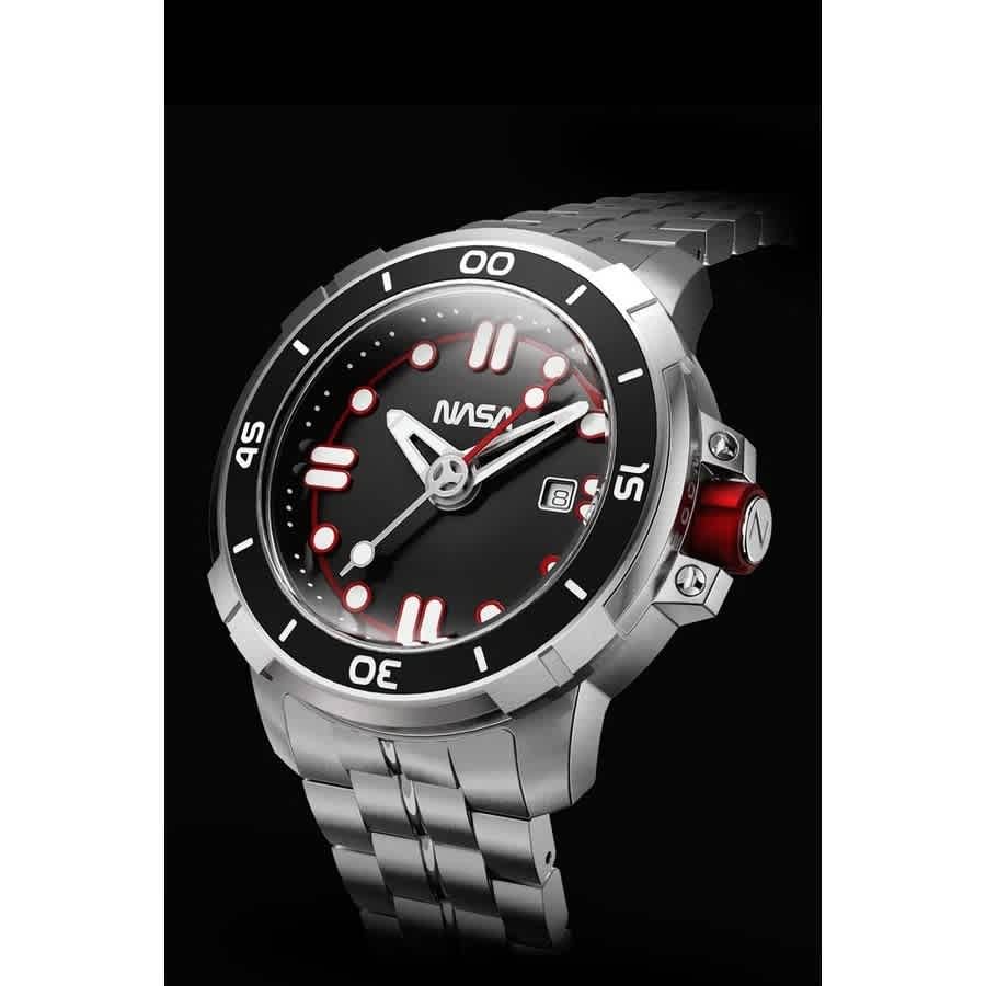 Nubeo Nasa Black Dial Mens Watch NB-6052-11