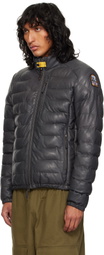 Parajumpers Gray Earnie Leather Jacket