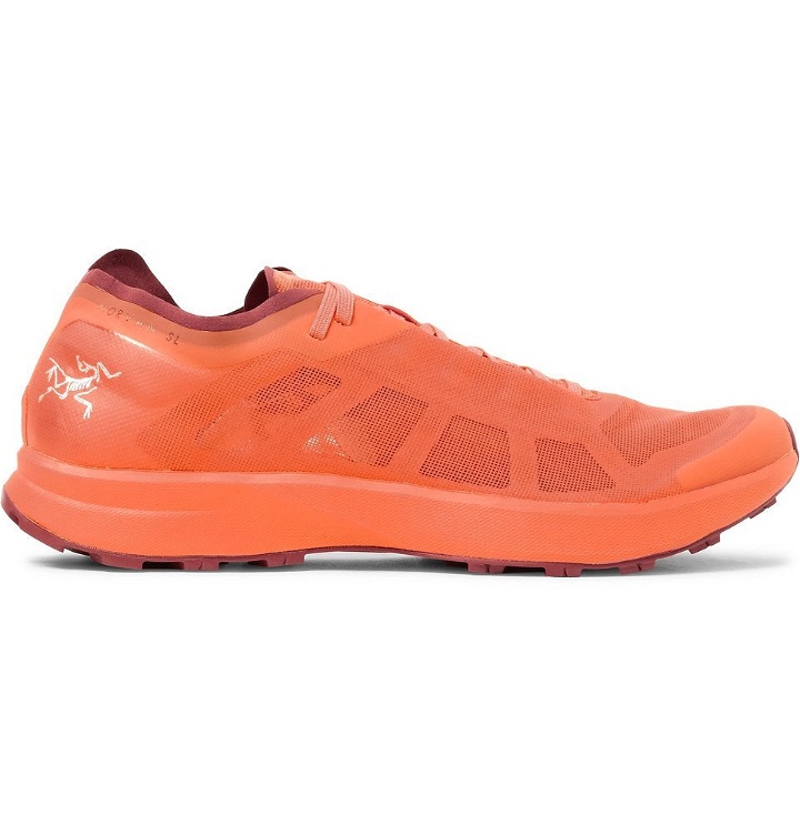 Photo: Arc'teryx - Norvan SL Rubber-Trimmed Mesh Running Sneakers - Men - Orange