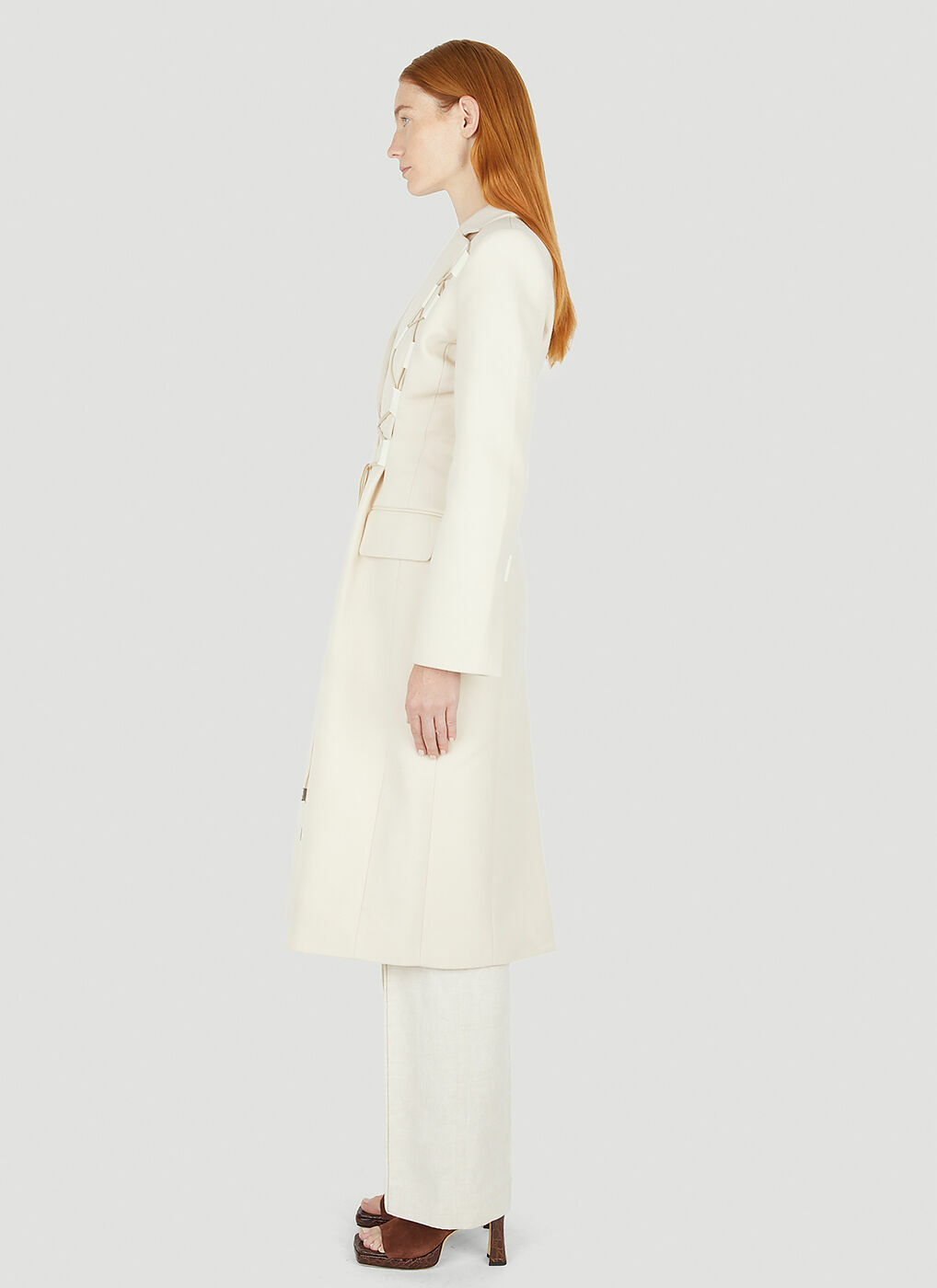 ★JACQUEMUS★ LE MANTEAU LACCIU レースアップ ウール コート Le Manteau Lacciu lace-up wool coat curated on LTK
